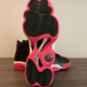 Jordan Shoes - 6 Rings Pink Black & white